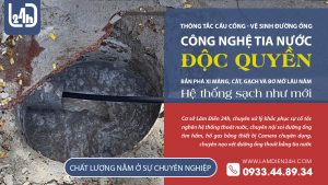 Thông tắc nhà tắm bị nghẹt hồ dầu sau khi sửa nhà
