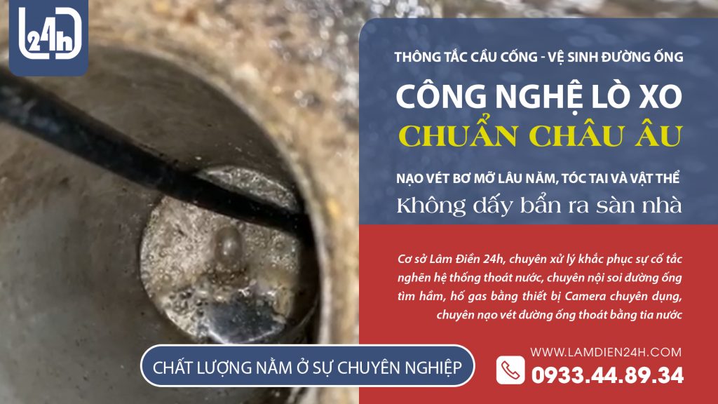 Thông tắc bồn rửa chén nghẹt bơ mỡ