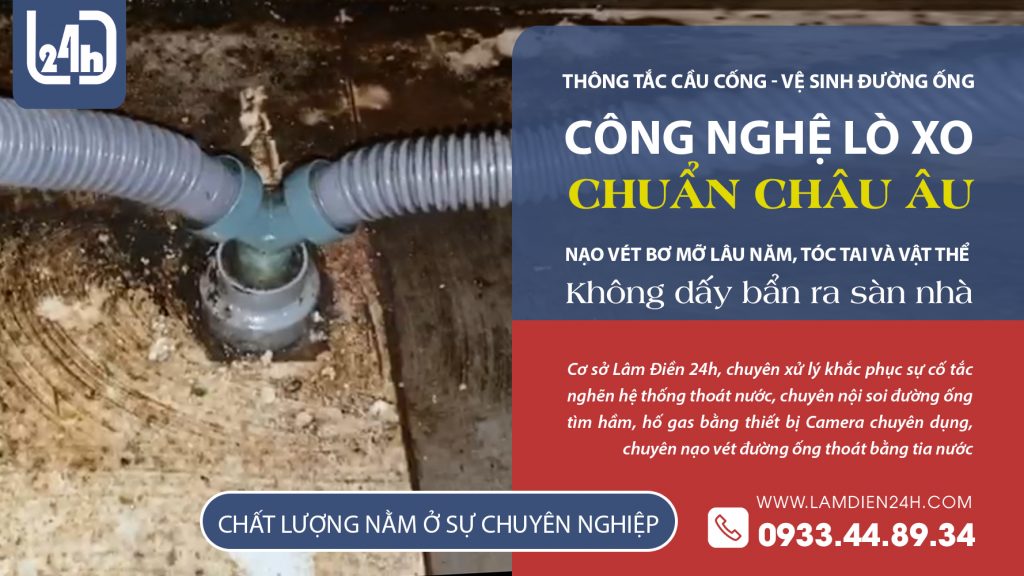 Bồn rửa chén nghẹt mỡ tại hộ kinh doanh