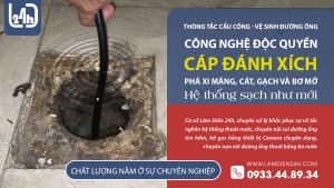 Thông tắc bồn rửa chén ba