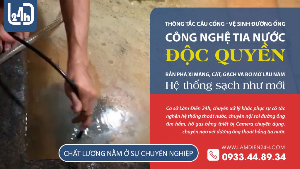 Thông tắc cống nghẹt tại vũng tàu